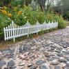 Dual-Use Plastic Picket Fence for Garden, Flower Bed, Courtyard, or School