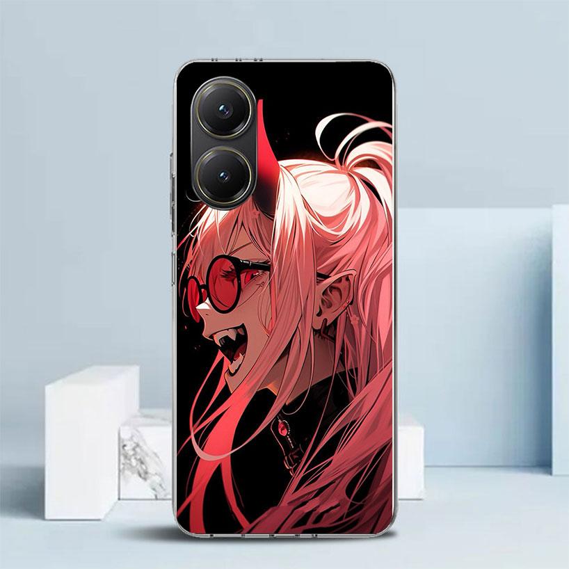 C-Chainsaw Mans Power Phone Case For Xiaomi Poco F7 Ultra X5 X6 X7 Pro M7 Redmi 15C 15 13C 13 12C 12 10C 10 10A 9 9C 9A 9T Cover