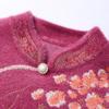 Einfarbig Damen Neuer Chinesischer Stil Strass Pullover