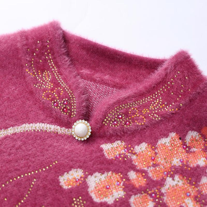 Einfarbig Damen Neuer Chinesischer Stil Strass Pullover