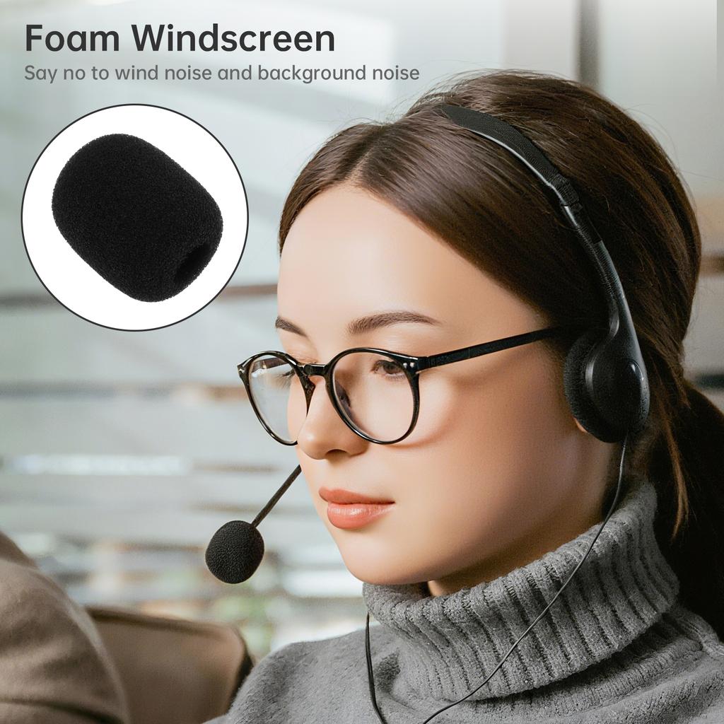 10pcs Lavalier Mic Furry Muffs Foam Windscreens Mini Microphone Universal Fit Wind Noise Reduction Accessory Kit