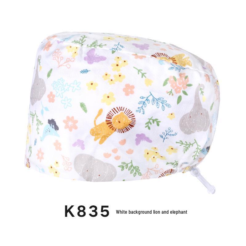 Oddychający Czysta Bawełna Czepek Chirurgiczny dla Lekarzy i Pielęgniarek