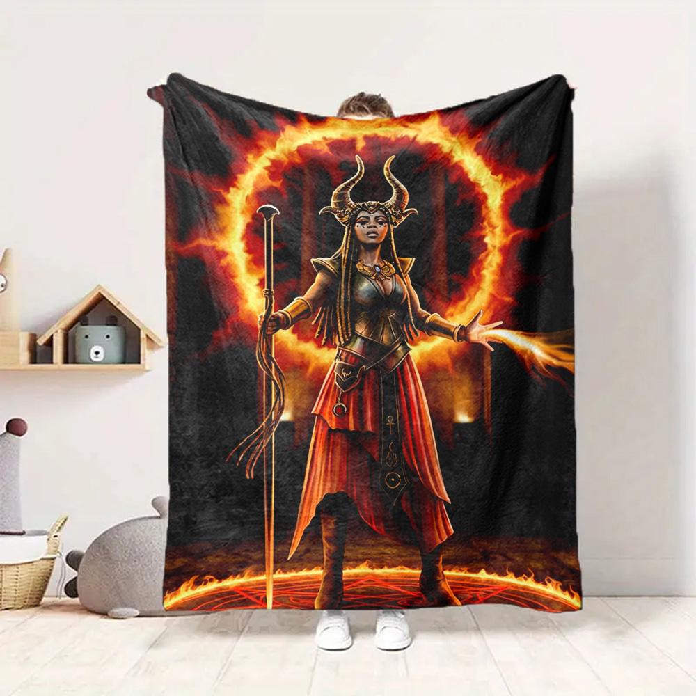Dark Magic Flannel Blanket Throw Blanket Soft Warm Sofa Bed Camping Home Decor Unique Christmas Gift Cs92230
