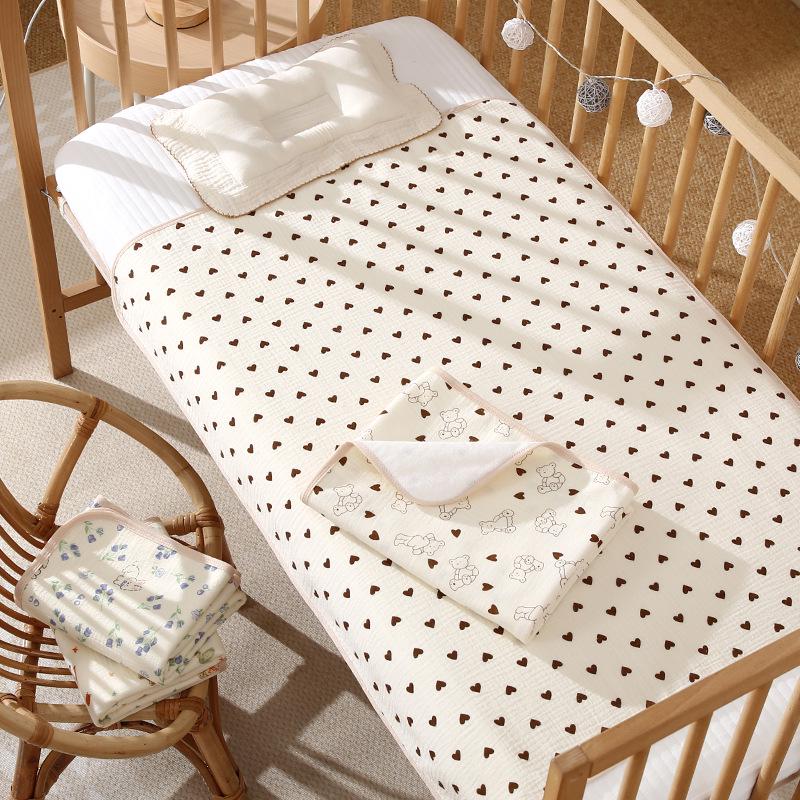 Washable Large Incontinence Pad: Waterproof, Breathable Cotton Bed Sheet for Newborns & Menstrual Use