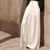 Pantaloni a zampa alla moda da donna per autunno e inverno, a vita alta, snellenti, stile casual, pantaloni a leggings sottili drappeggiati