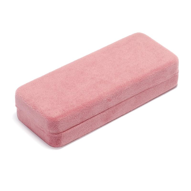 Gray Pink Solid Color Glasses Case Myopia Presbyopia Sun Glasses Glasses Case Portable Eyewear Storage Box Glasses Organizers