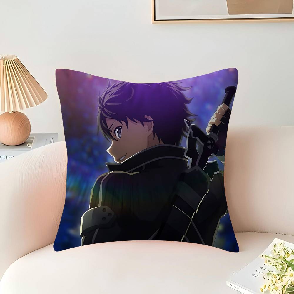 Anime SAO K-Kirigaya-Kazuto Personalisiertes Bild Text Heimdeko Kissen Haushaltsgeschenke 45x45cm