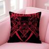Band MMegadeths Cushion Cover Natural Linen Pillow Case DoubleSided Print Decorative Sofa Pillowcase Home Decor Gift