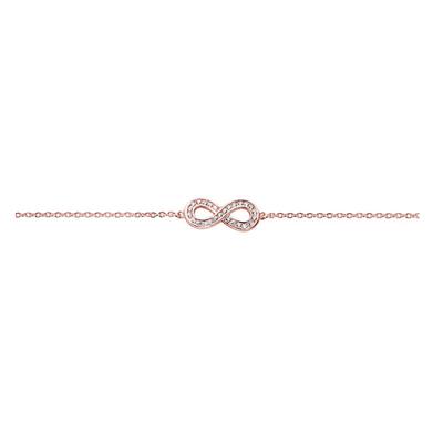 [Newbling] Unendlichkeitsarmband Zirkonia Roségold plattiert