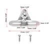 X AUTOHAUX Car Ball Bolt Mounting Bracket Ball Stud Mounting Bracket for 10mm Gas