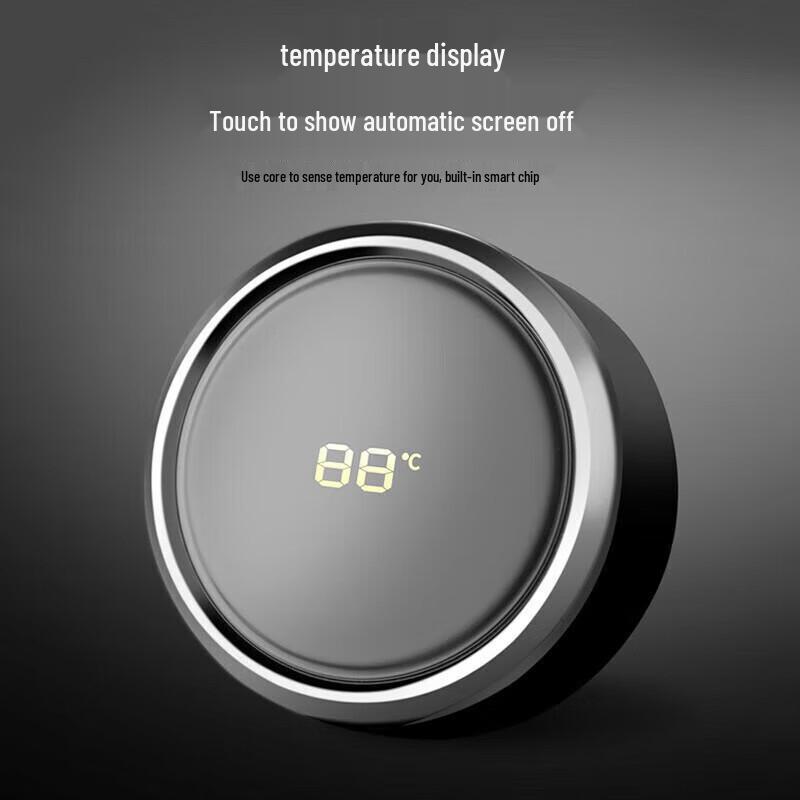 FUGUANG Smidig Temperaturvisning Vattenflaska i Rostfritt Stål