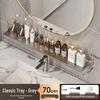 No-Drill Wall-Mounted Bathroom Shelf for Mirror, Faucet, and Vanity