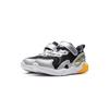 Li Ning Kids Comfortable Versatile Non-Slip Wear-Resistant Breathable Low-Top Casual Shoes Kids sneaker Silver Black YKNU108-3