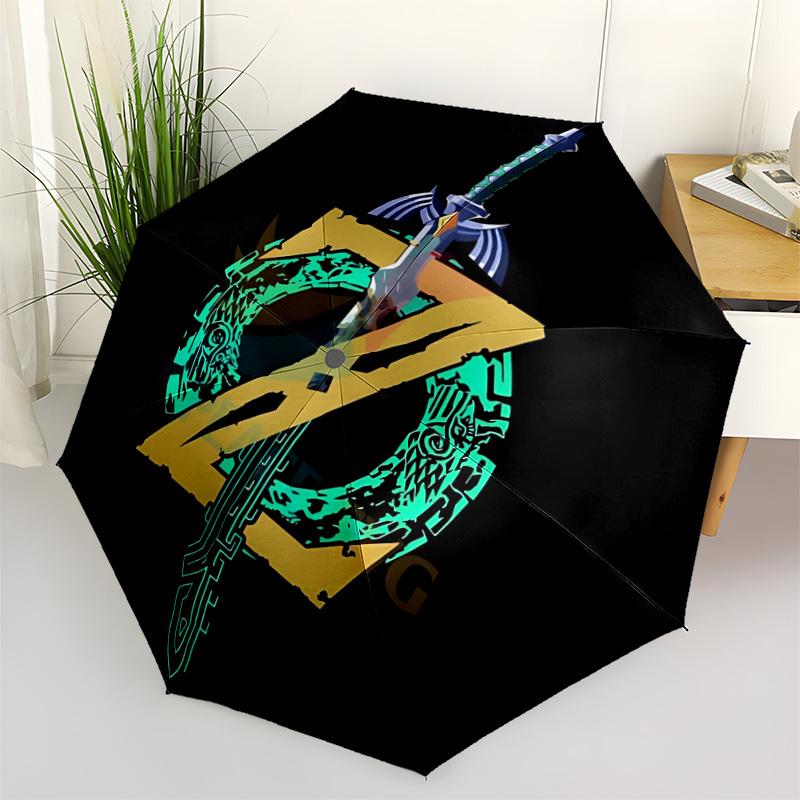 

1pc The Legend of Zelda Umbrella Portable Home Essential Umbrella Folding Umbrella Durable Iron Frame yy251128066