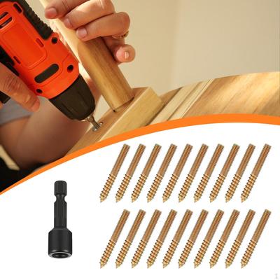 20 Pièces Boulons de Suspension à Double Tête avec Tournevis Multifonctionnels Installation Facile Meubles