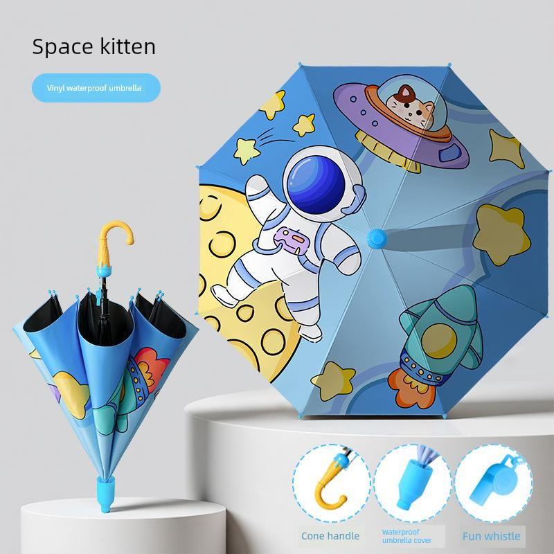 Children's Umbrella, Waterproof Cover for Kindergarten and Primary School Students, Safety Automatic Umbrella, Cute Cartoon for Boys and Girls