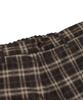 ESFAI Draped Plaid Wide Pants (Brown)