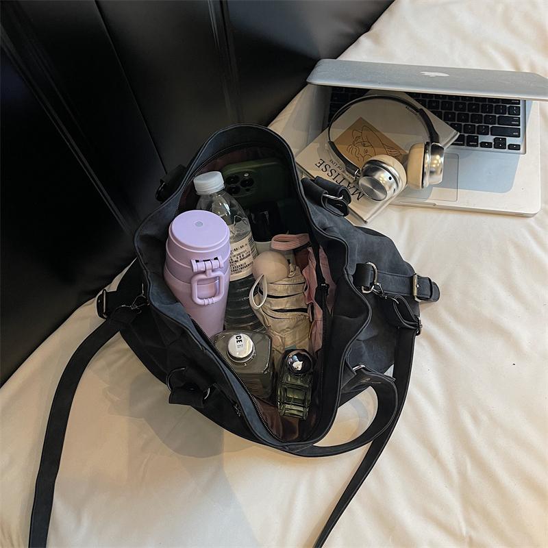 Enkel och färgglad tygväska för damer, trendig axelväska, flerfackig axelväska för vardagsbruk, lämplig för dagligt bruk och shopping