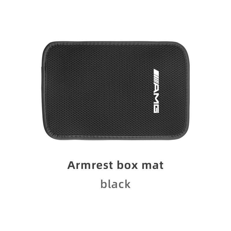 

Car Mounted Armrest Pad Central Armrest Box Ice Silk Height Increasing Pad Accessories Car Hub Cap For Mercedes Benz AMG W214 W2