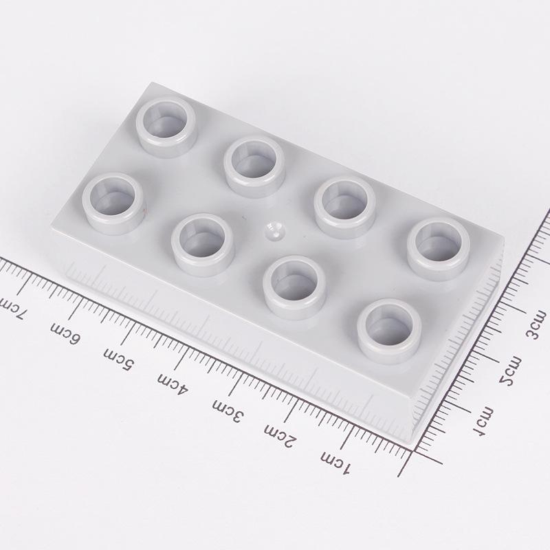 2x4 Dots Big Size Thick Brick 4PCS Colorful Building Block Figuers Compatible Large Plate Accessorie Kid Educational Toys Boys