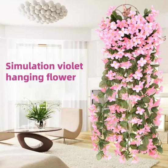 2Pcs Simulated Flowers Bouquet Bright Color Indoor Outdoor Artificial Plants Lifelike Design No Withering Artificial Flowers