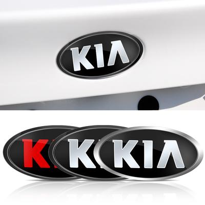 Insignia de Emblema de Logo de Coche ABS Emblema del Capó Delantero Pegatinas Decorativas del Maletero Trasero Para Para K3 K5 Rio Sportage Ceed 3 4 K6 Picanto Optima