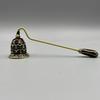 Vintage Candle Snuffer with Long Handle, Classic Brass Candle Extinguisher Tool, Elegant Fire Safety Accessory for Home Decor