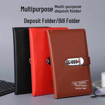 Portapassaporti e Assegni Multiuso in Ecopelle PU con Serratura a Combinazione, Design Anti-Crepa e Anti-Pieghe