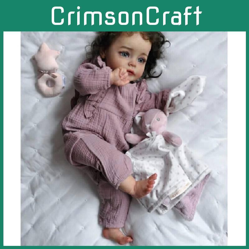24in Lifelike Reborn Baby Dolls Suesue Silicone Cloth Toddler Girl Soothing Doll