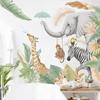 Large Tropical Animals Wall Stickers for Kids Room Living Room Bedroom Wall Decor Room Decor PVC Wall Decals for Home Decoration