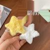 Plush Star Hair Clip - Cute Five-Pointed Autumn/Winter Style Side Clip for Girls