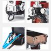 1:24 Hand Held Tractor Model Toy Rotating Locomotive Head Retro Agricultural Vehicle Adjustable Rear Bucket Models Holiday Gifts