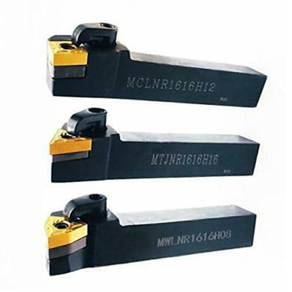 3 Stück 5/8" CNC Drehmaschine Excircle Indexierbarer Hartmetall Drehmeißelhalter Bit Set
