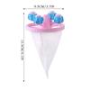 Hair Remover For Laundry 3X Lint Catcher Mesh Bag Conical Reusable Floating Hair Filtering Mesh Removal Lint Cleaning Tool For