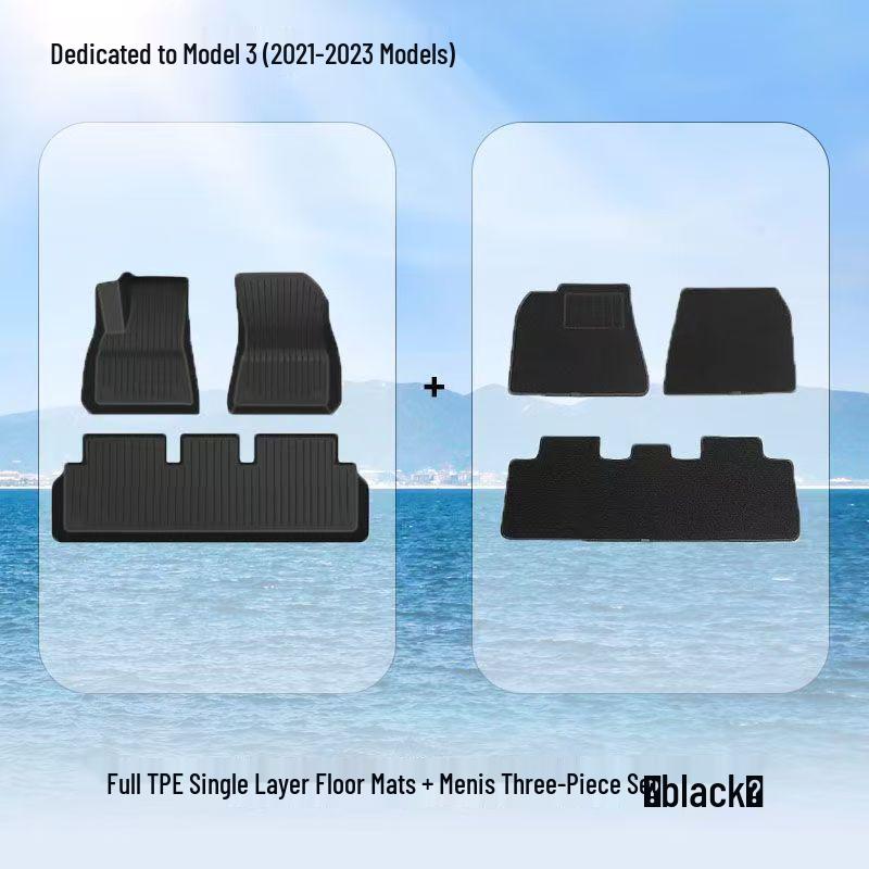 High-End TPE Floor Mats for Tesla Model Y/3 – Custom Car Accessories