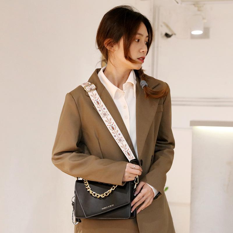 Girls' Shoulder Bags Trendy Ladies Small Square Bags Temperament Chain Womens Bag Double Shoulder Straps Small Cross Body Bag