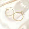 2pcs Fashion Heart Zircon Stainless Steel Bracelet for Women Men, Waterproof Simple Gold Color Jewelry Set for Couple Lover Gift