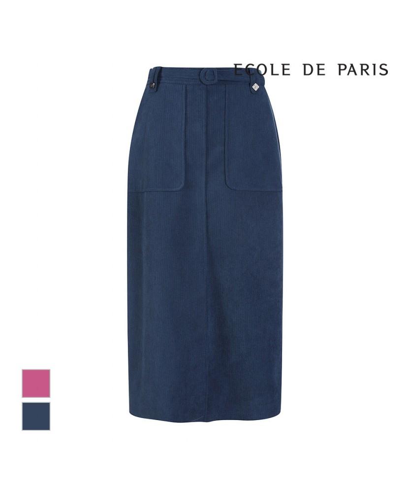 ECOLEDEPARIS Corduroy H-Line Skirt_Rb3Xwsam07A