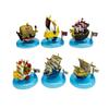 New 8 Pirate Ship Straw Hat Road Plum Blossom  Anime Good News Sun Blackbeard Model Ornament Twisted Doll Acg Toy Gift