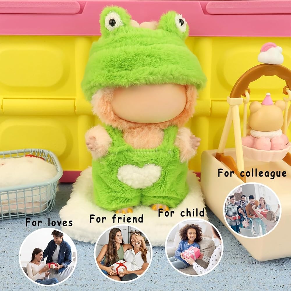Cimoon Doll Clothing 15cm/17cm Cute Costume Outfit for Plush Toys and Dolls Dress Up Accessory