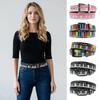 Musical Note Pattern PU Waist Belt Trendy Brand Jeans Pants Belt  for Music Lovers Men Women