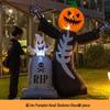 Large Halloween Pumpkin Lantern with Ghost and Spider Décor