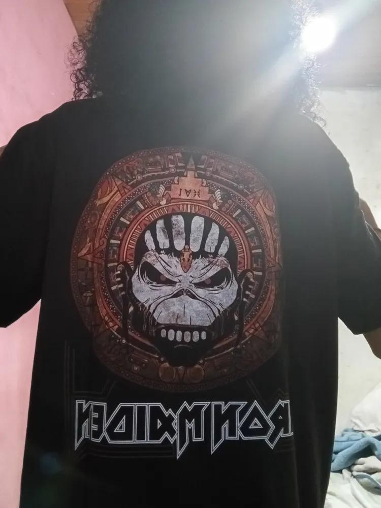 Letní Populární Kapela Fer Maiden Iron Maiden Tmavý Rock Punk Volné Retro Nadměrná Krátký Rukáv Tričko Dámské Oblečení Grafická Trička