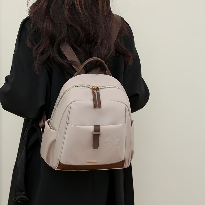 Женский рюкзак большой емкости для путешествий на открытом воздухе бежевый — фото 3