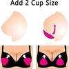 Silicone Bra Inserts Large Bra Inserts Silicone Add 2 Cup Size Bra Padding Bust Enhancer Transparent Color