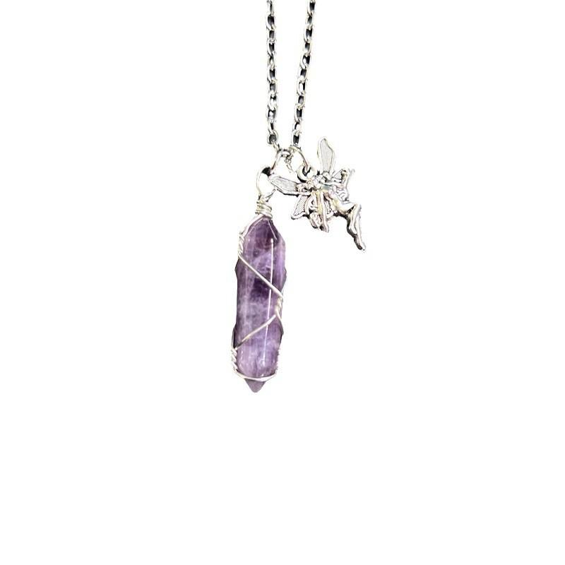 Fashion Fairy Wing Pendant Necklace With Alloy Chain For Women And Men