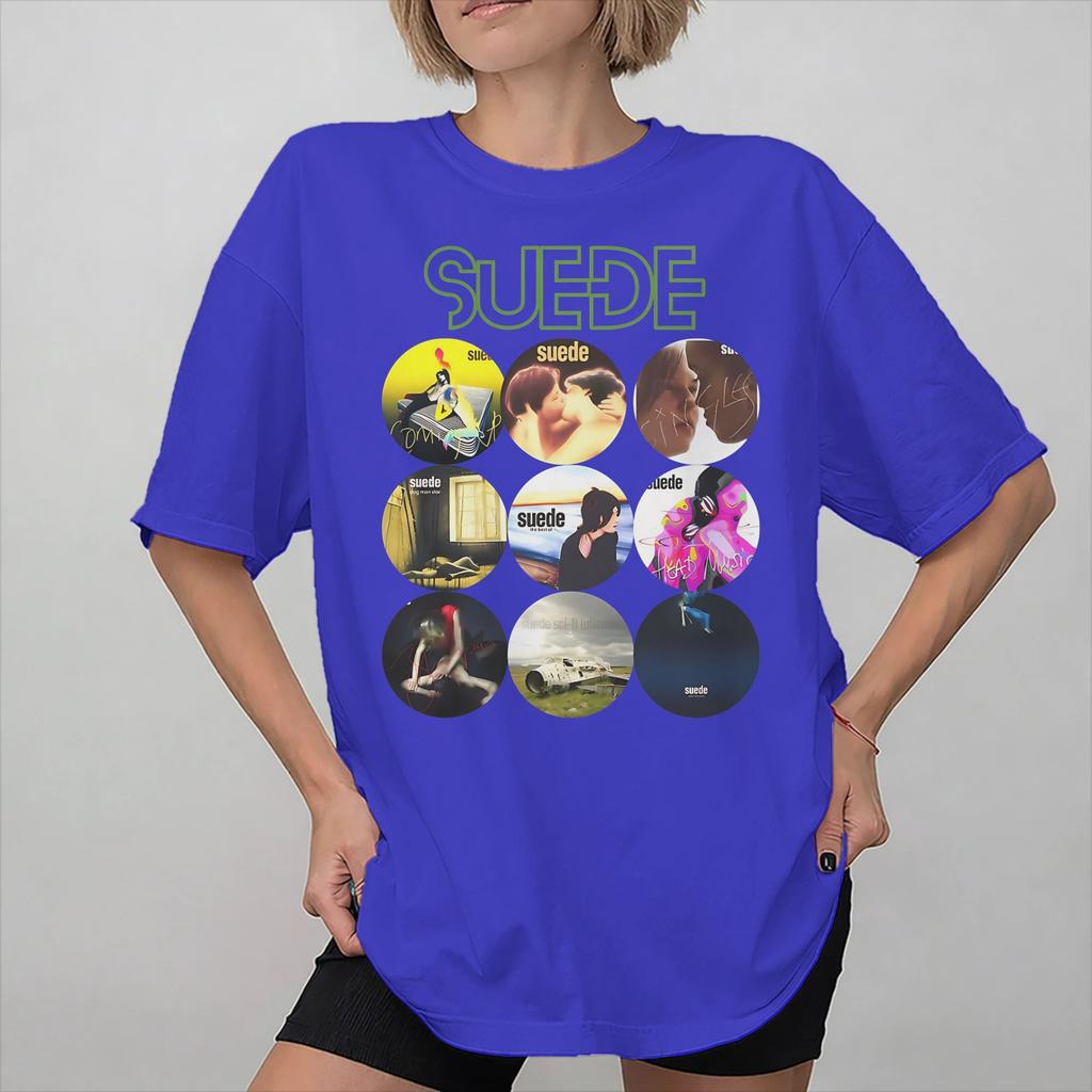 Suede rock band Tee Shirt for Unisex Women Gift Idea T Shirts 100 Cotton Clothes