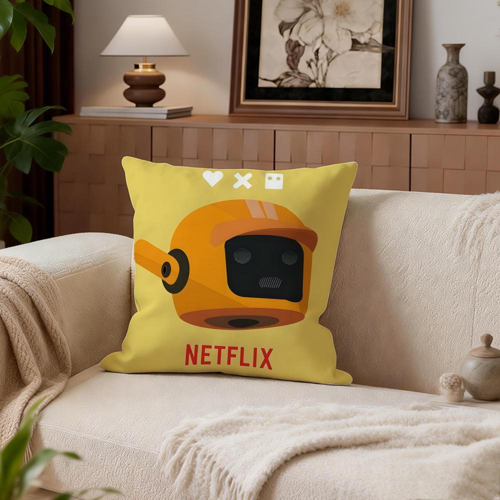 SciFi Love Death Robots Cushion Cover Cushion Cover Set 4Pcs 50x50 45x45 40x40 Pillowcase Decorative Sofa Home Decor