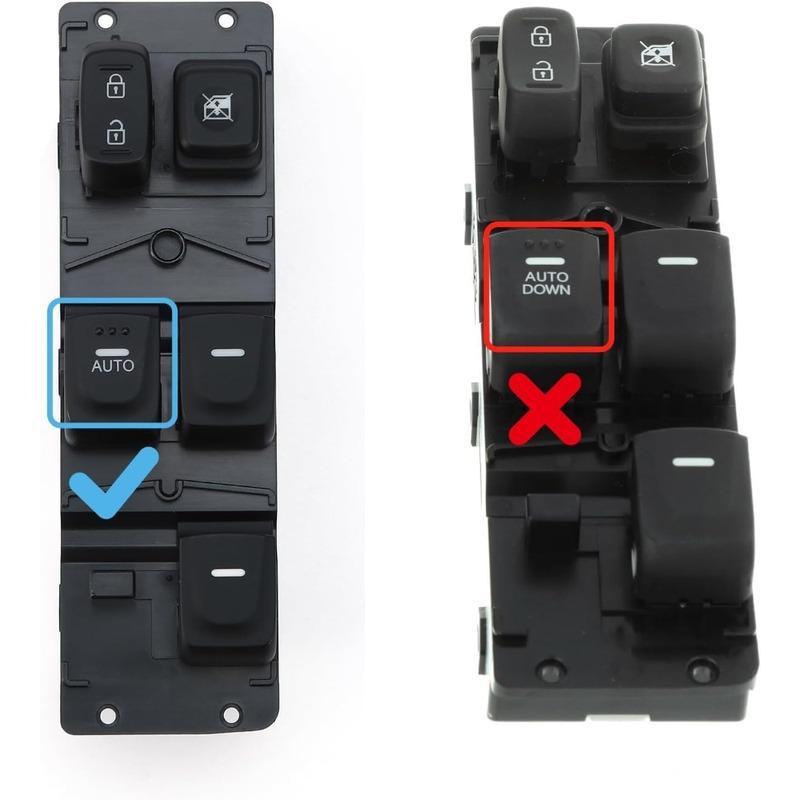 93570-2V000 for Hyundai Veloster 2012-2017 Front Left Master Power Window Control Lifter Switch Button 935702-V000