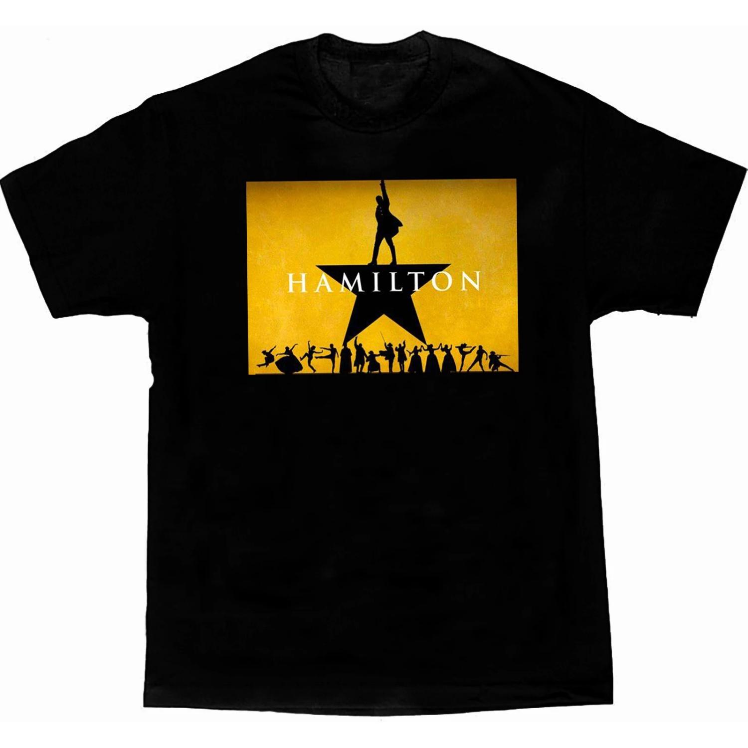 

American Musical Hamilton Stage Silhouette Creative Gift T Shirt XXXXXL чорний